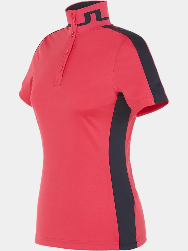 J.Lindeberg Pip Halbarm Polo pink