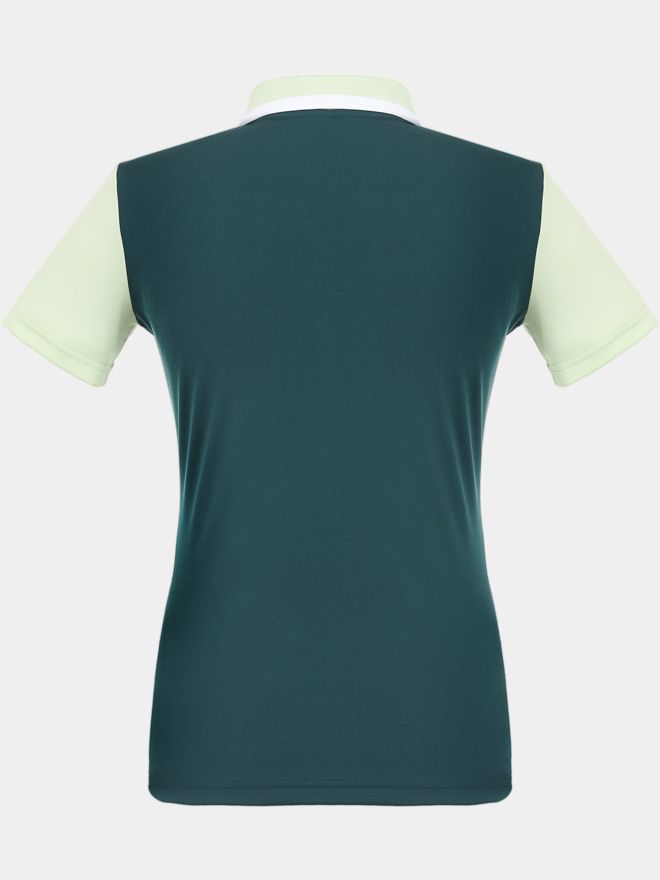 J.Lindeberg Antonia Halbarm Polo dunkelgrün