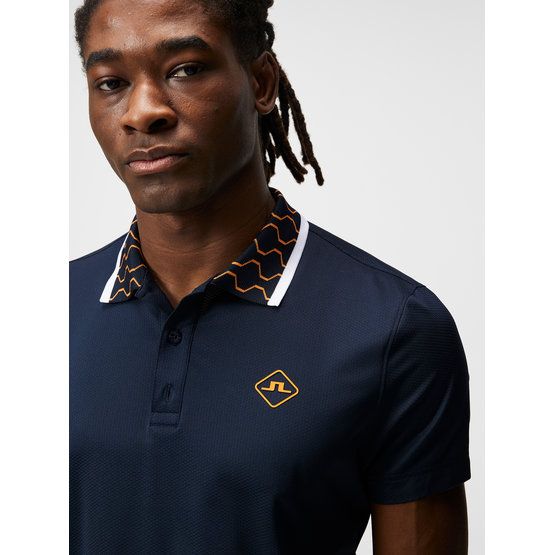 J.Lindeberg Glen Regular Fit Halbarm Polo navy