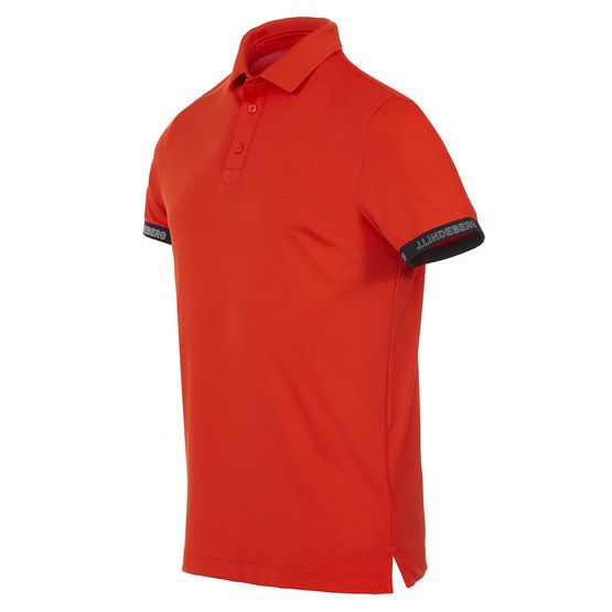 J.Lindeberg Guy Regular Halbarm Polo rot