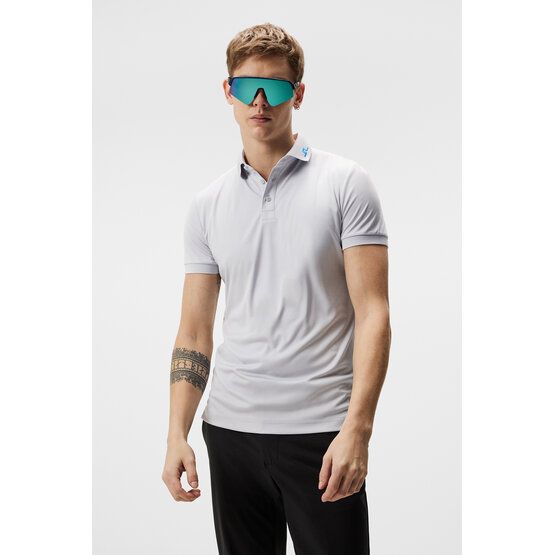 J.Lindeberg KV Regular Fit Half Sleeve Polo light gray