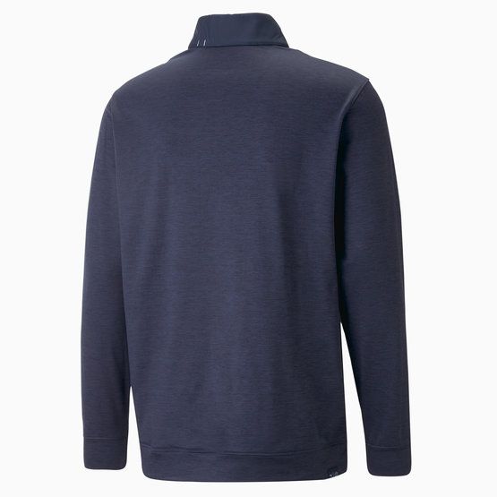 Puma Cloudspun Colorblock 1/4 Zip Stretch Midlayer navy