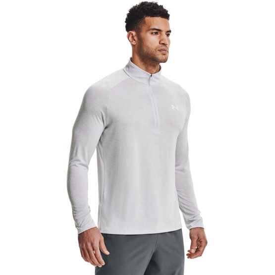 Under Armour Tech 2.0 1/2 Zip Stretch Unterzieher hellgrau melange