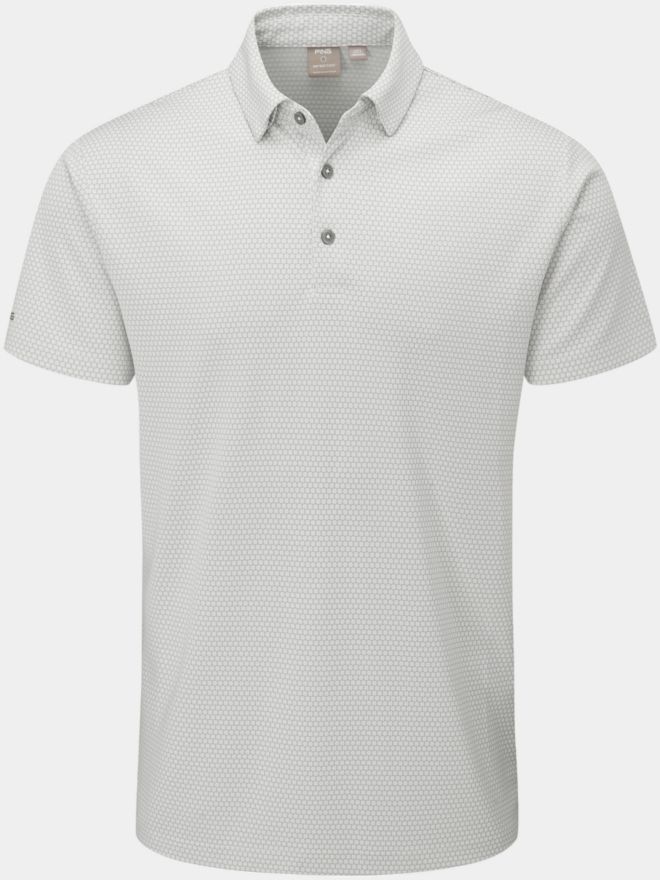 Ping Halcyon Halbarm Polo hellgrau