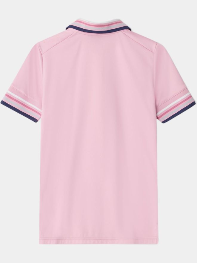 Cross STRIPE Halbarm Polo rosa