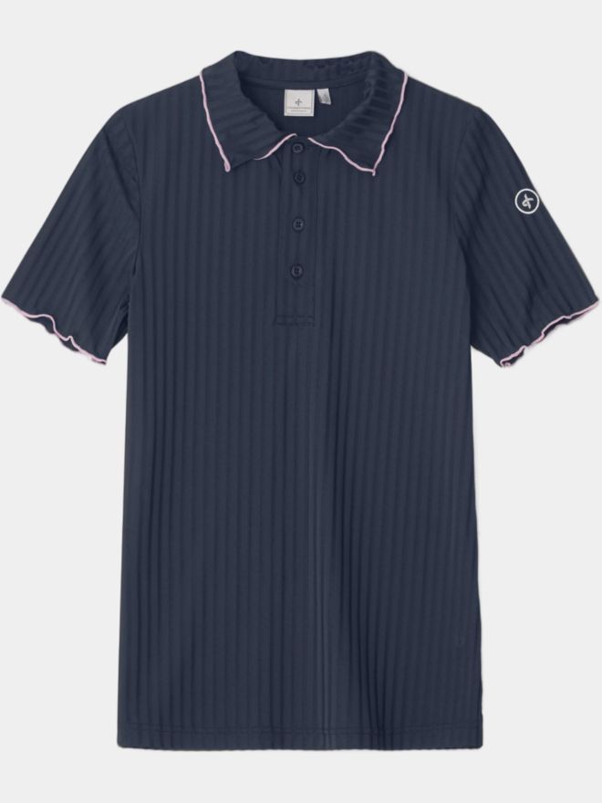 Cross DIVOT Halbarm Polo navy