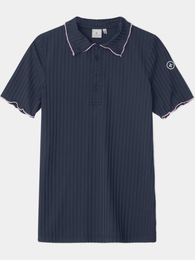 Cross DIVOT Halbarm Polo navy
