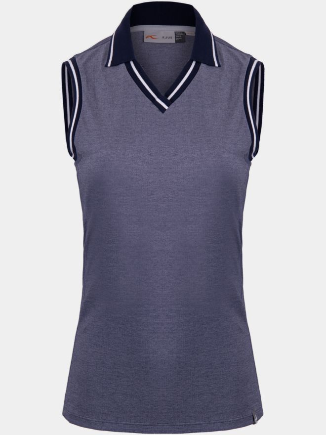 Kjus Bailey V-Neck ohne Arm Polo navy