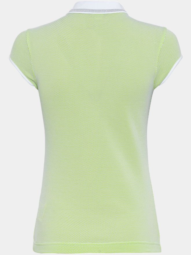 Golfino THE MERCEDES CAP SL Halbarm Polo hellgrün