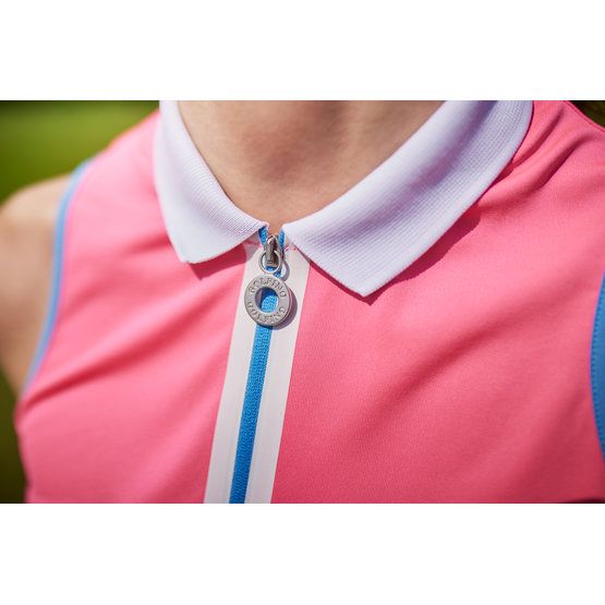 Golfino SURFING CALIFORNIA sleeveless polo pink