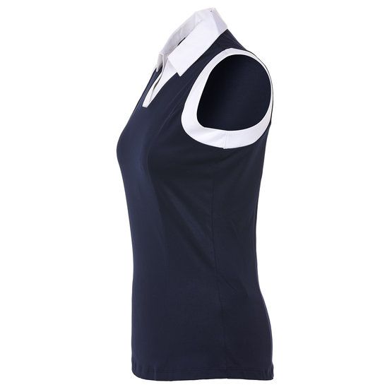 Callaway SLEEVELESS V-PLACKET COLORBLOCK ohne Arm Polo dunkelblau