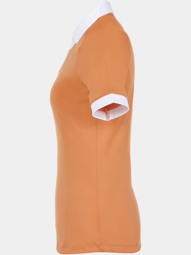 Callaway SHORT SLEEVE V-PLACKET COLORBLOCK Halbarm Polo orange