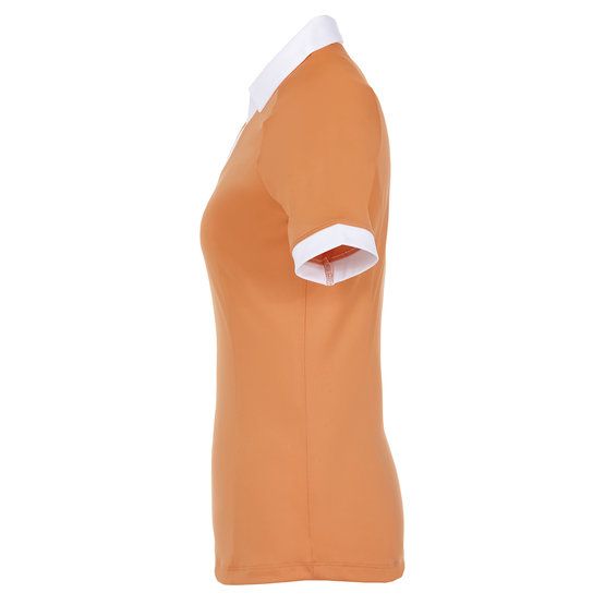 Callaway SHORT SLEEVE V-PLACKET COLORBLOCK Halbarm Polo orange