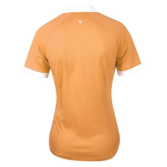 Callaway SHORT SLEEVE V-PLACKET COLORBLOCK Halbarm Polo orange