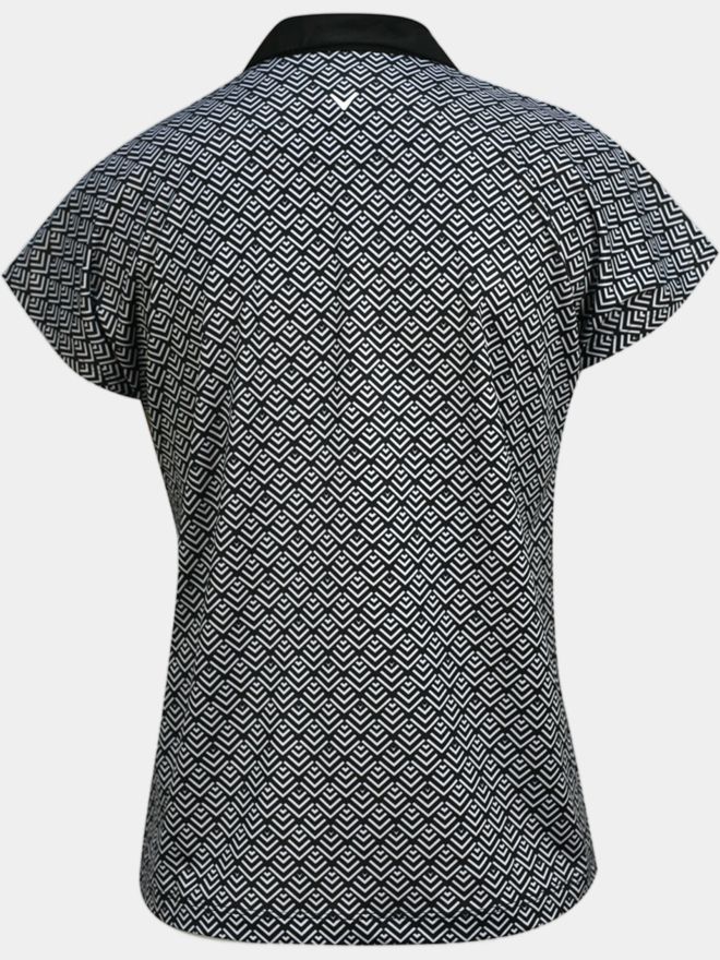 Callaway Polokošile s krátkým rukávem CHEV GEO černá