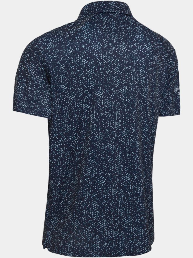 Callaway ALLOVER CHEV Halbarm Polo dunkelblau