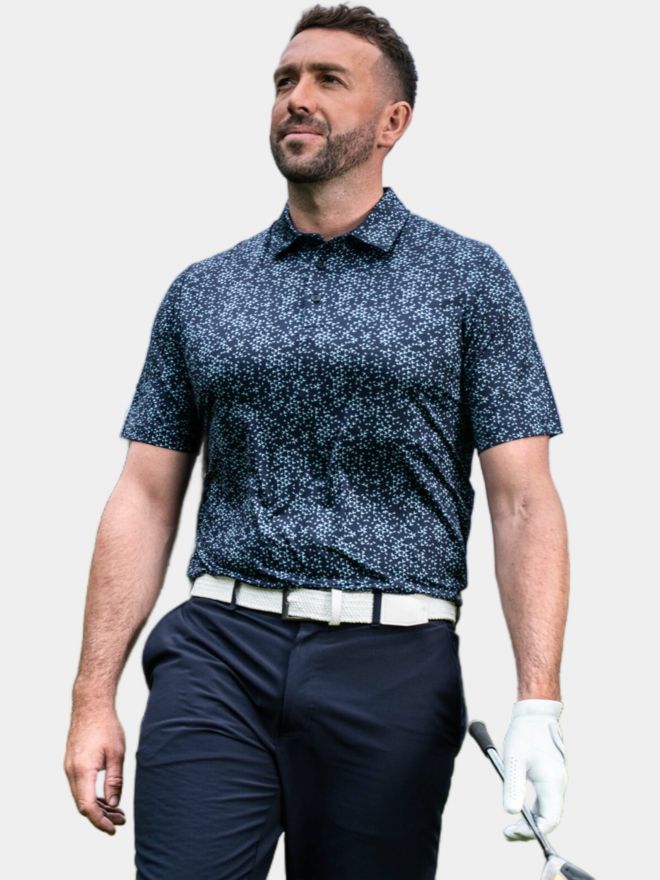 Callaway GOLF NOVELTY PRINT Halbarm Polo dunkelblau