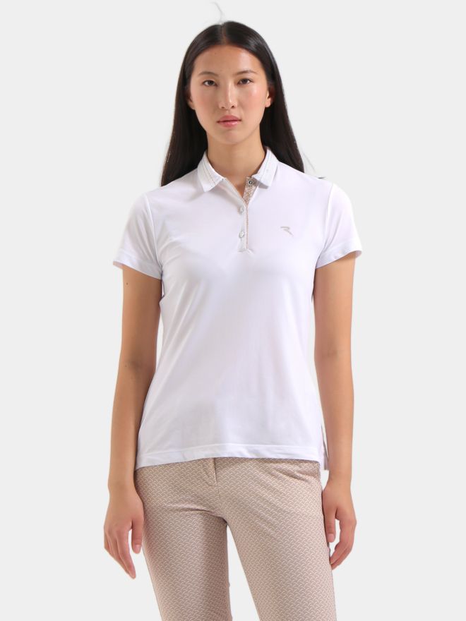 Chervo AAA Halbarm Polo weiß