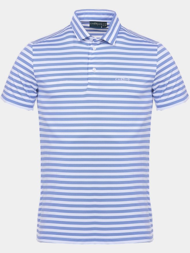 Chervo ALIKAN Halbarm Polo gestreift