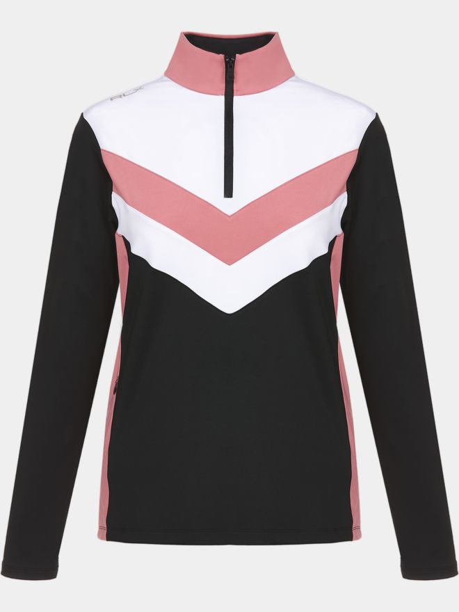 Polo Ralph Lauren V Kontrast Stretch Midlayer schwarz