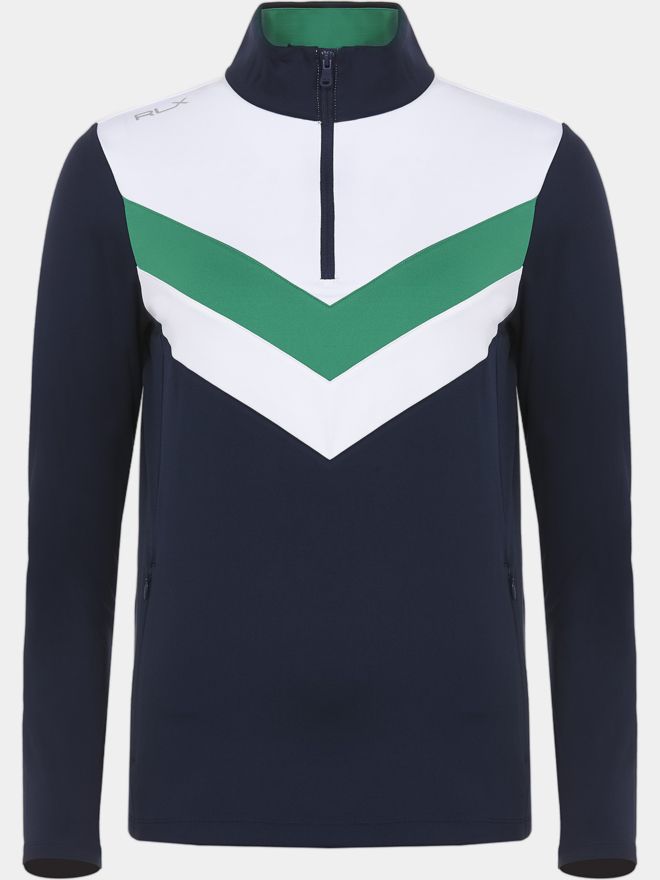 Polo Ralph Lauren V Kontrast Stretch Midlayer navy