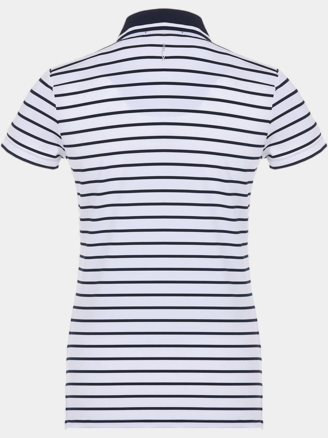 Polo Ralph Lauren RLX Basic Stripe Tour Halbarm Polo navy