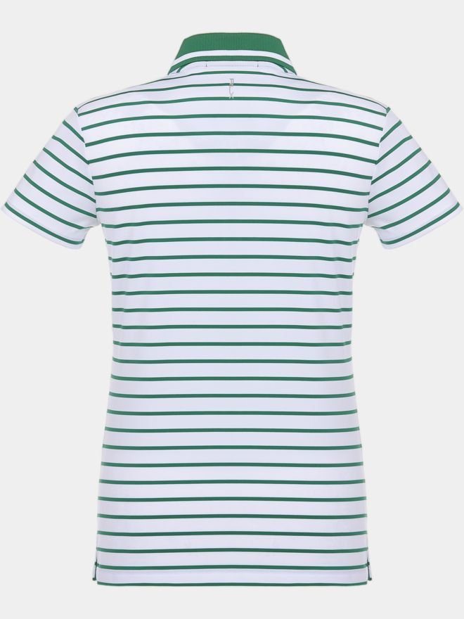 Polo Ralph Lauren RLX Basic Stripe Tour Halbarm Polo grün
