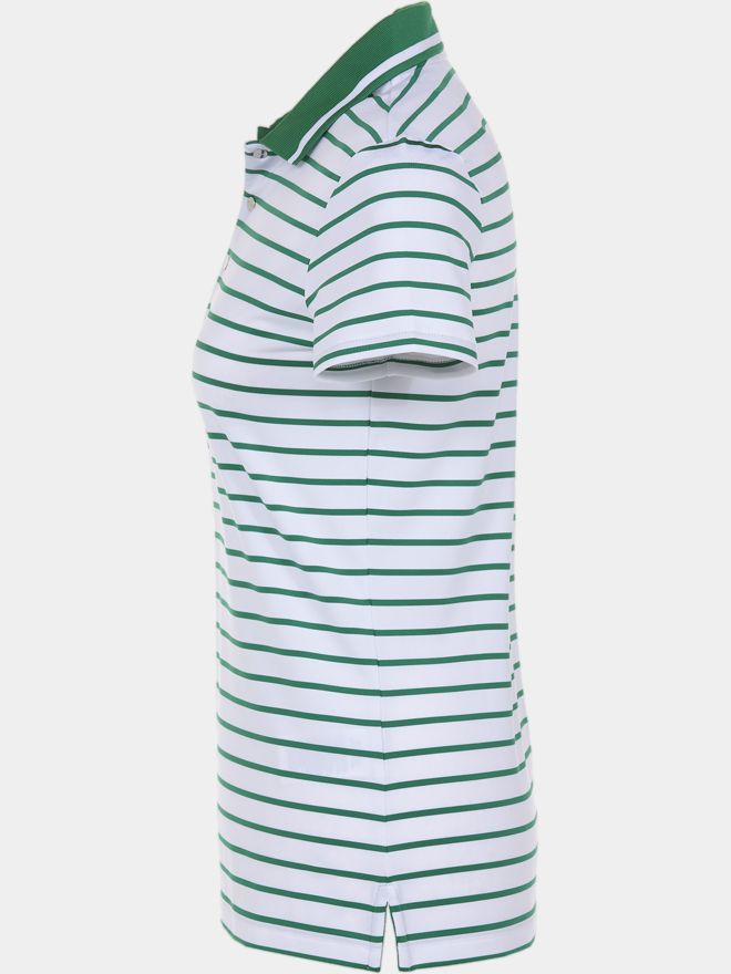 Polo Ralph Lauren RLX Basic Stripe Tour Halbarm Polo grün