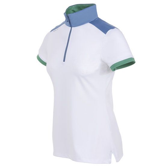 Polo Ralph Lauren  Stand up collar polo with contrast half sleeve polo white