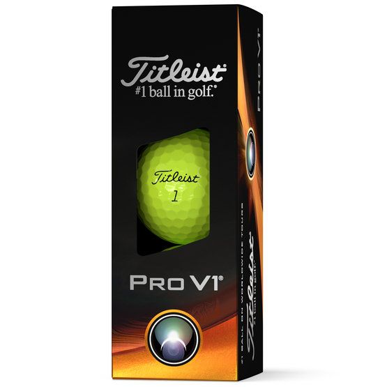 Titleist Pro V1 golf balls yellow