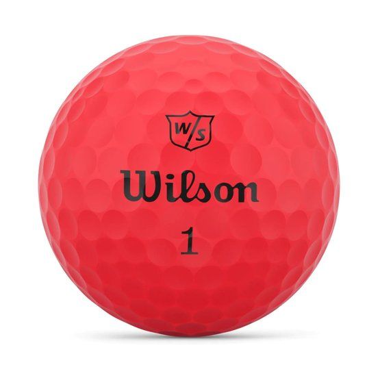 Wilson Staff DUO Soft Golfbälle rot