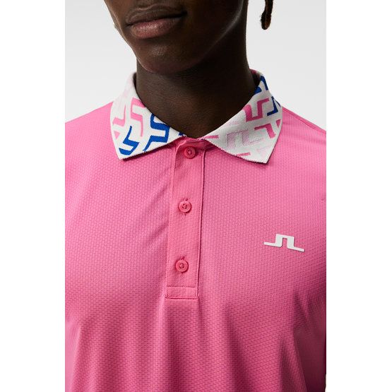 J.Lindeberg Glen Regular Fit Halbarm Polo pink