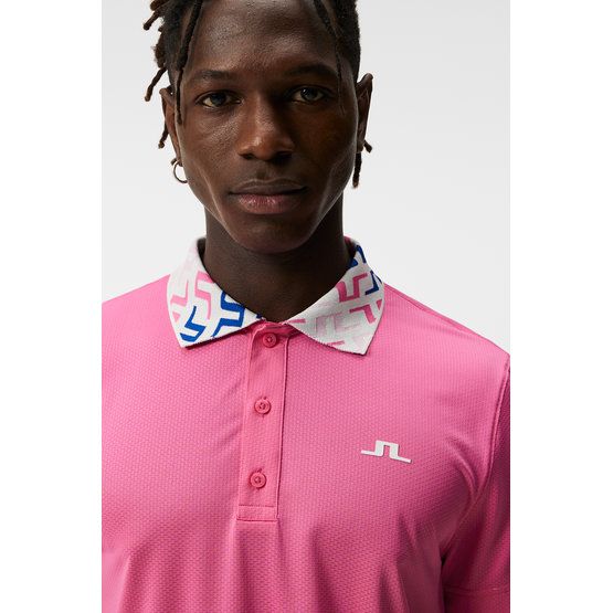 J.Lindeberg Glen Regular Fit Halbarm Polo pink