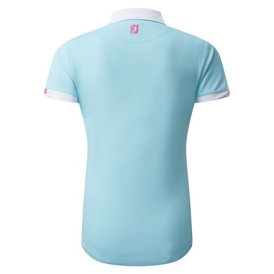 FootJoy Colour Block Halbarm Polo türkis