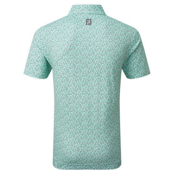 FootJoy Confetti Print Halbarm Polo türkis