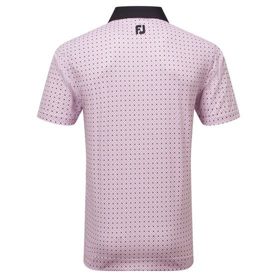 FootJoy Circle Print Halbarm Polo lila