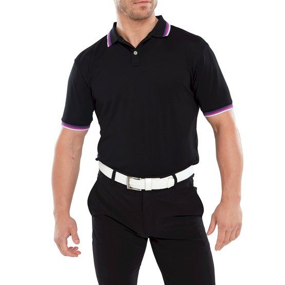 FootJoy  Solid half sleeve polo black