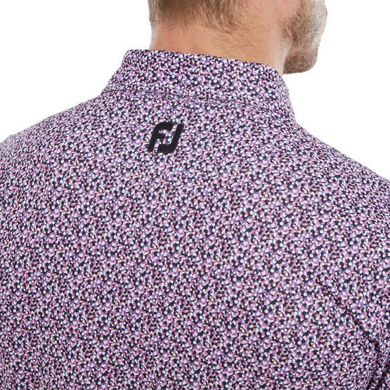 FootJoy Confetti Print Halbarm Polo lila