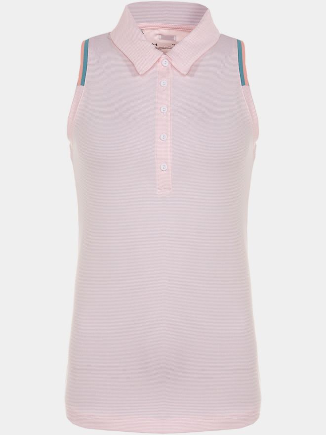 Under Armour Zinger Point Sleeveless Polo rosa