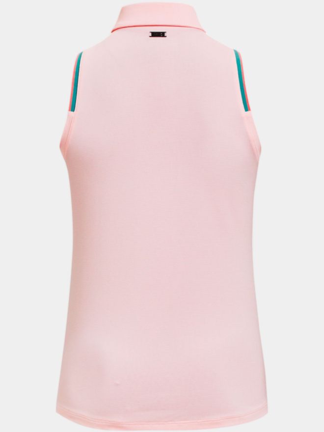 Under Armour Zinger Point Sleeveless Polo rosa