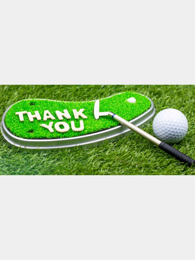 Golf House Gutschein zum Drucken Thank you set