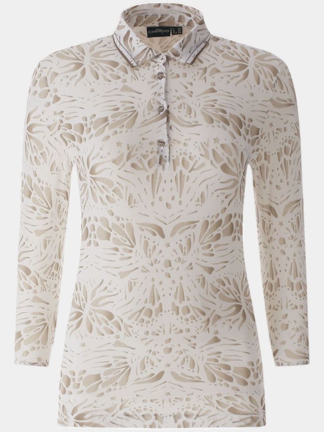 Chervo ATTILIA 3/4 Arm Polo weiß