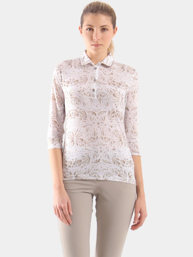 Chervo ATTILIA 3/4 Arm Polo weiß