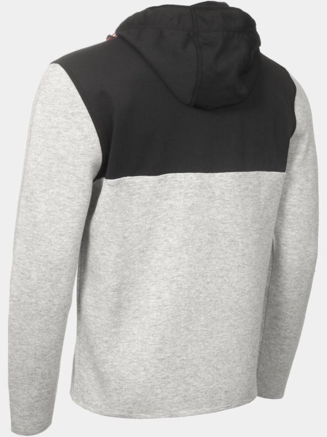 Calvin Klein ADDINGTON HOODED HALF ZIP Stretch Midlayer hellgrau melange