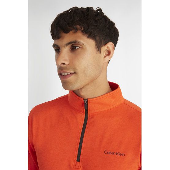 Calvin Klein NEWPORT HALF ZIP Stretch Unterzieher orange