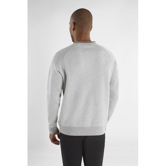 Calvin Klein  RENDELL CREWNECK SWEATER  mikina světle šedá melanžová