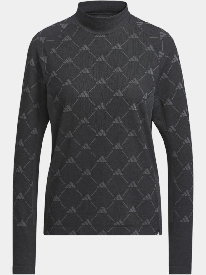 adidas LS WOOL Mock Unterzieher schwarz