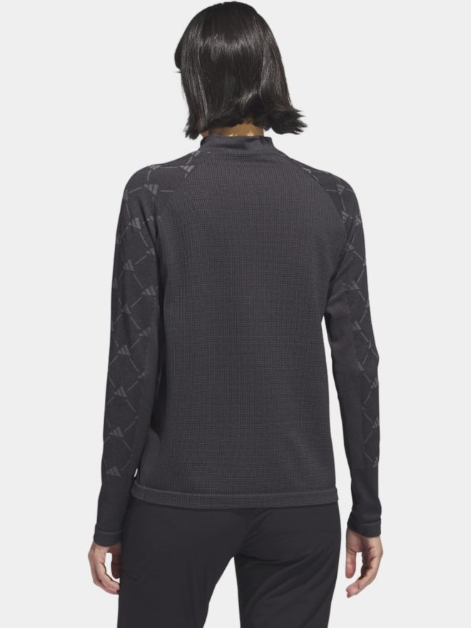 adidas LS WOOL Mock Unterzieher schwarz