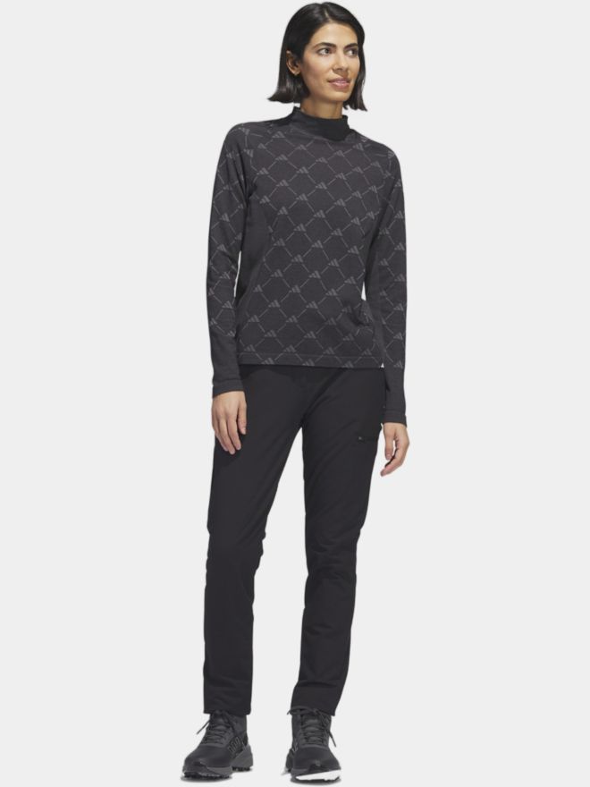 adidas LS WOOL Mock Unterzieher schwarz