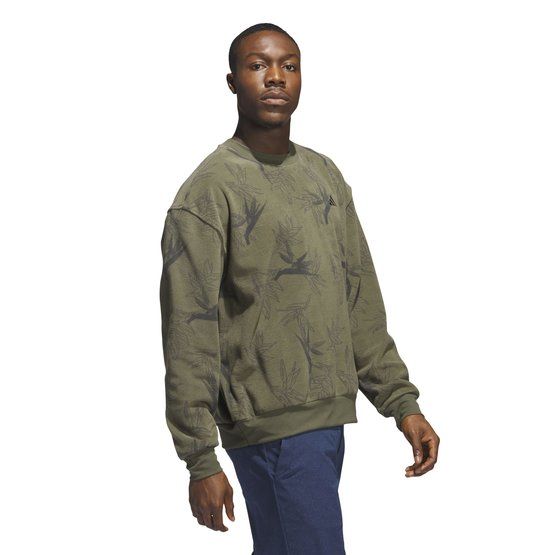 adidas  NVLTY CREW Fleece Midlayer olive